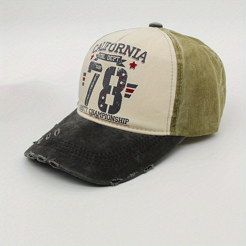 CALIFORNIA 78 Baseball Cap Vintage Distressed Washed Cotton Sports Hat