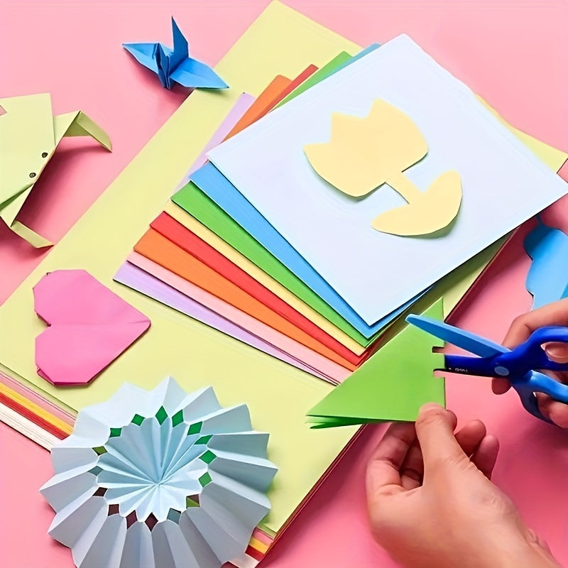 100pcs Origami Kit 6x6 - Double Sided 10 Colors - Craft Projects