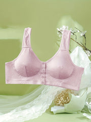 Plus Size Women's Ditsy Print Padded Comfort Bra
