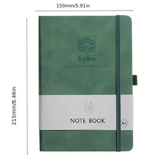 PU Leather A5 Notebook Business Journal Book with Strap