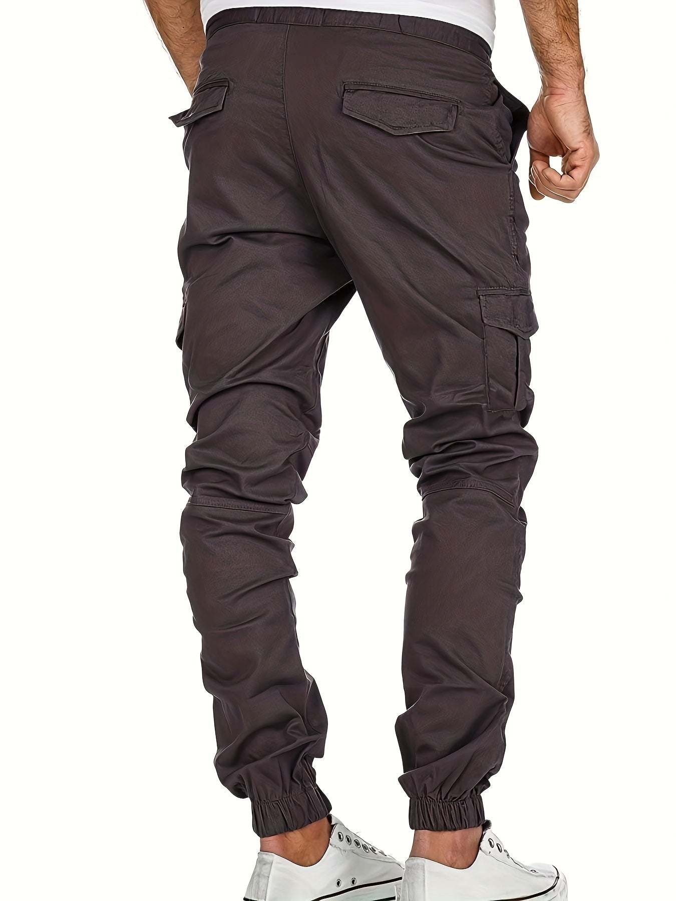 Men's Relaxed Fit Cargo Pants With Flap Pockets