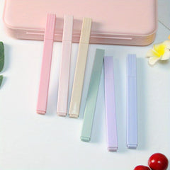 6pcs High Highlighters for Notes Eye Protection Student Supplies