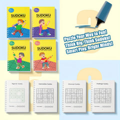 1pc Intermediate Sudoku Puzzle Booklet for Ages 6-9 Colorful Grids