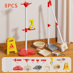 Kids Cleaning Set Toys 13pcs Household Simulation Game Collection