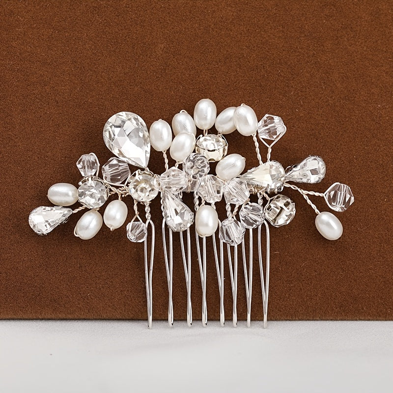 Crystal Bridal Hair Comb Rhinestone Wedding Headpiece
