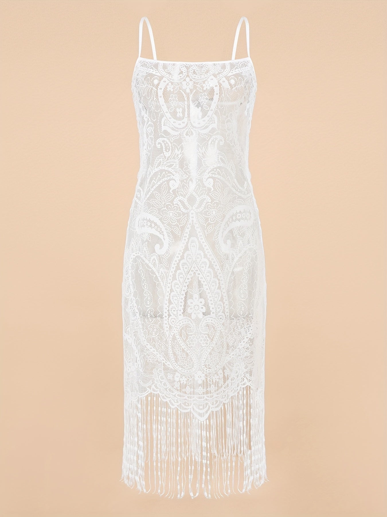  Lace Trim Boho Nightdress
