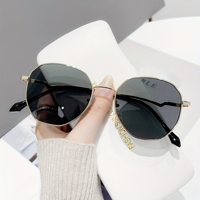 Metal Round Frame Sunglasses Candy Women Outdoor Sunshade Travel Eyeglasses