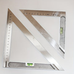Large Size Triangle Plate Aluminum Alloy 45 Degree Stainless Steel Angle Ruler