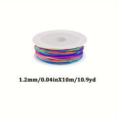 97m Stretchy Rainbow Elastic Cord for Jewelry Making Beading