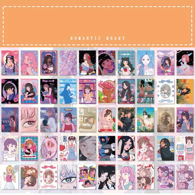 50pcs Galaxy Girl Decorative Stickers Scrapbooking Stick Label Diary Album