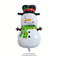 Large Christmas Santa Balloons Snowflakes Trees Party Decor