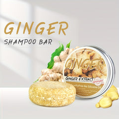 Organic Ginger Hair Regrowth Shampoo Bar Darkening Solid Shampoo