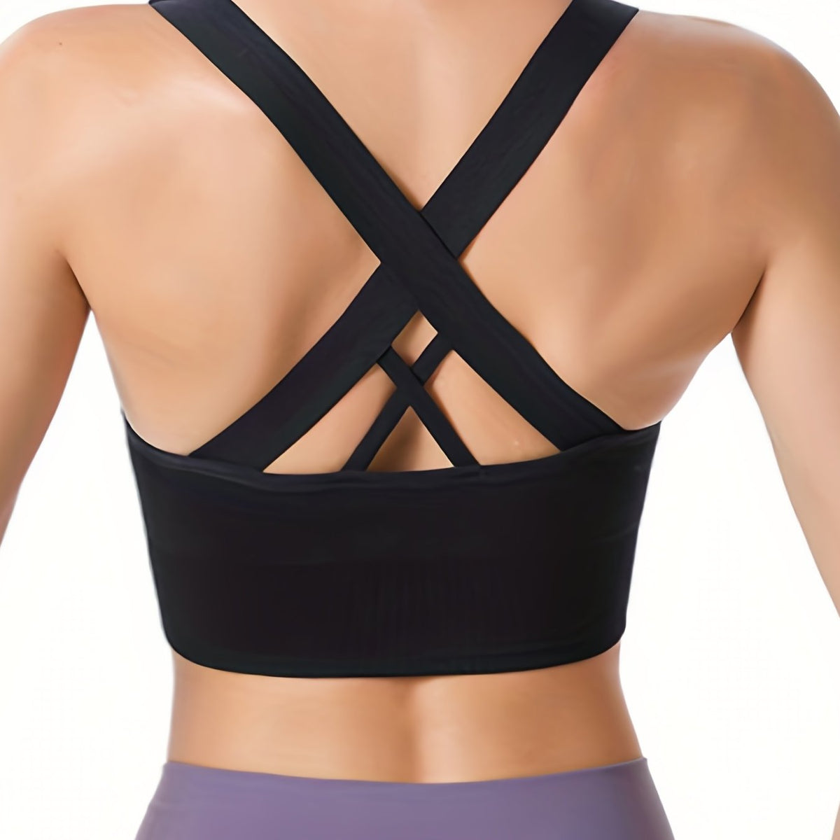 Criss Cross Back Sports Bra for Women