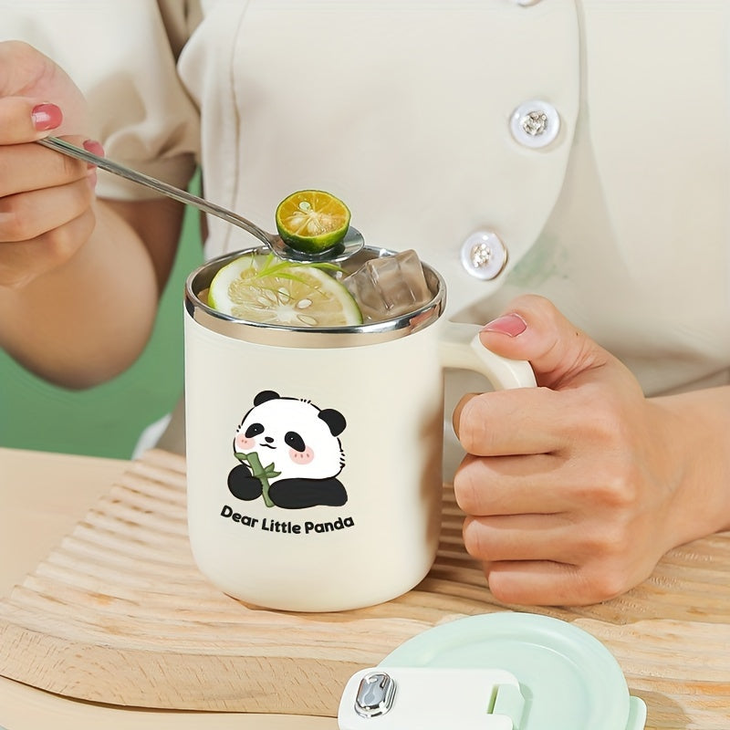500ml Panda Pattern Stainless Steel Water Cup