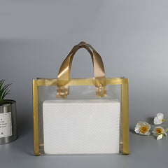 5pcs Golden Grid Bag for Christmas and Party Supplies
