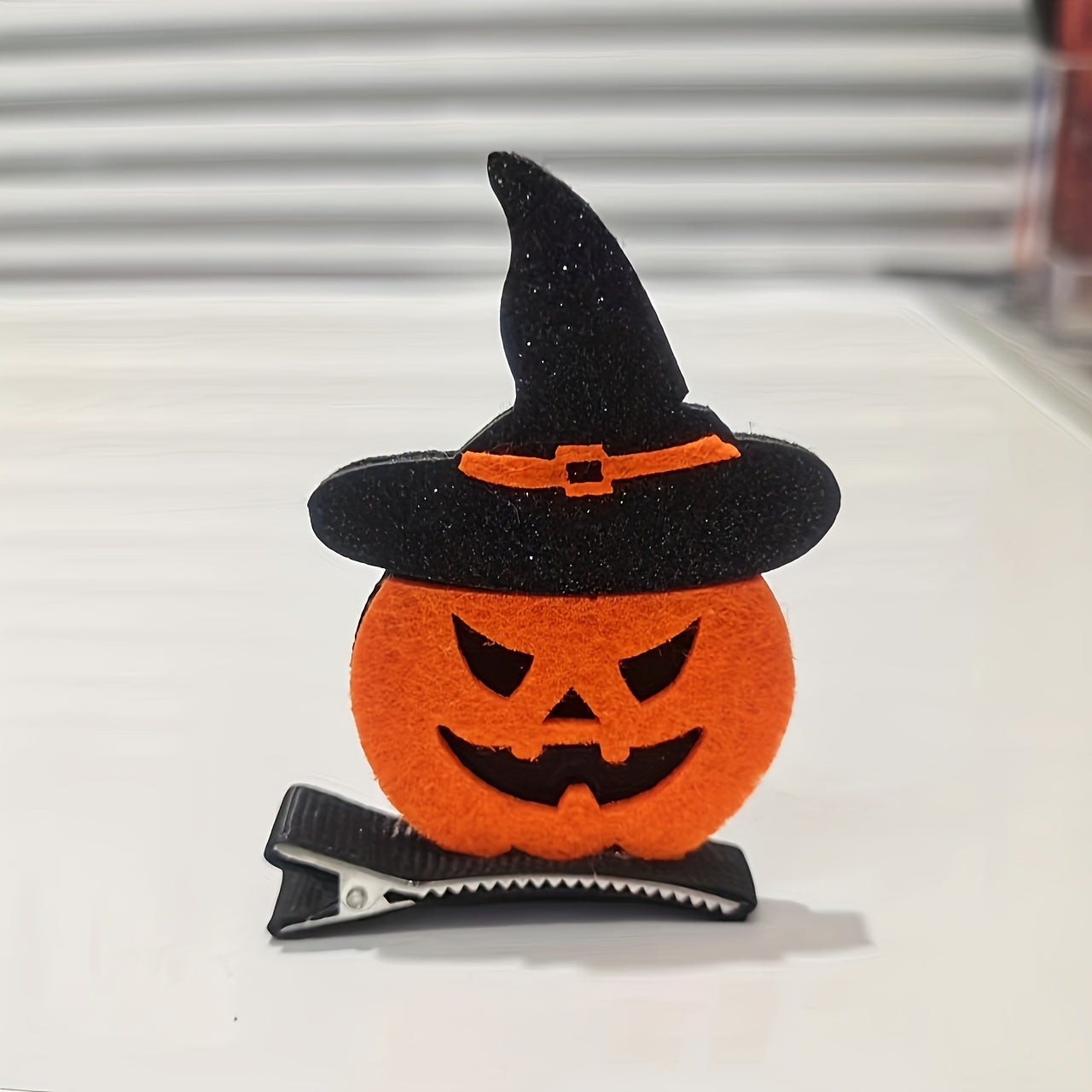 Halloween Pumpkin Skull Hair Clips Set