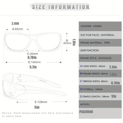PASSONG Men's TR90 Anti reflective Lens Sunglasses