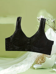 Plus Size Women's Ditsy Print Padded Comfort Bra