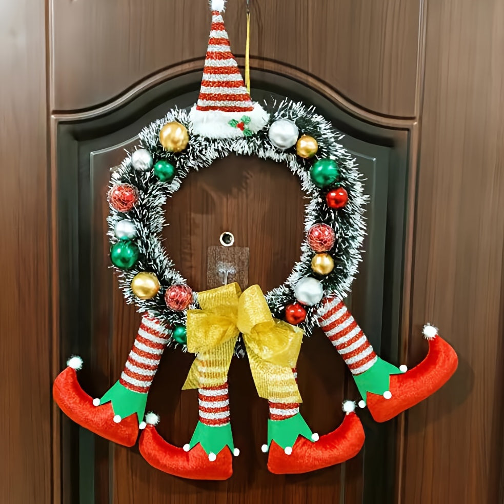 Christmas Clown Door Hanging Wreath