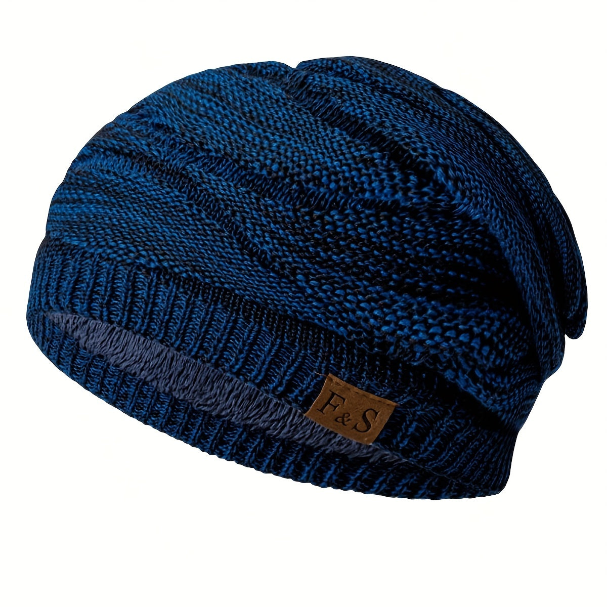 Men's Windproof Fleece Woolen Pullover Hat for Daily Use