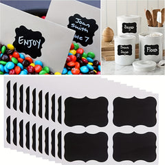5pcs Blackboard Label Reusable Sticker for Can and Box