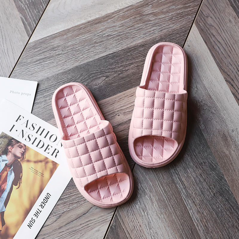 Women's Plaid Soft Sole House Slides Comfortable Slippers