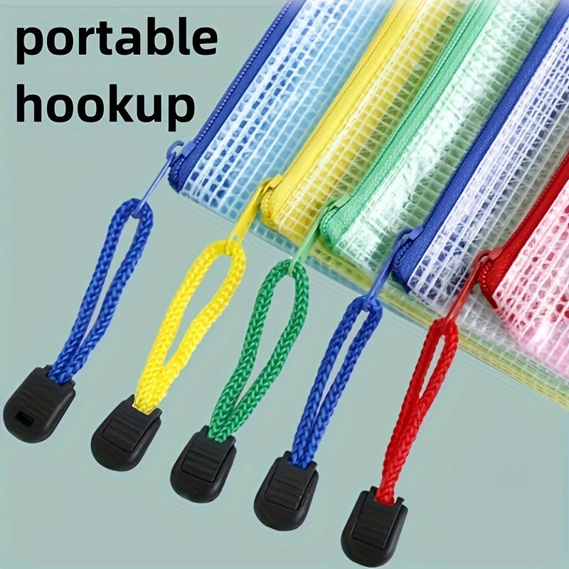 100pcs Mesh File Bag File Storage Bag File Holder Office Supplies