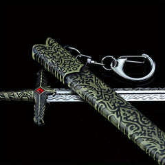 Mini Sword Pendant Key Chain Model With Sheath Toy Sword Pendant