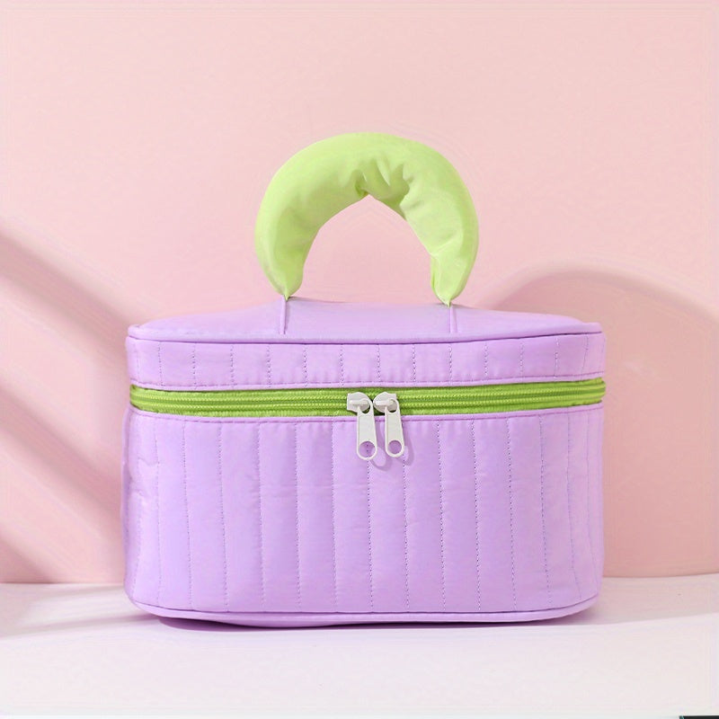 Colorblock Cosmetic Bag Multifunctional Toiletry Wash Bag