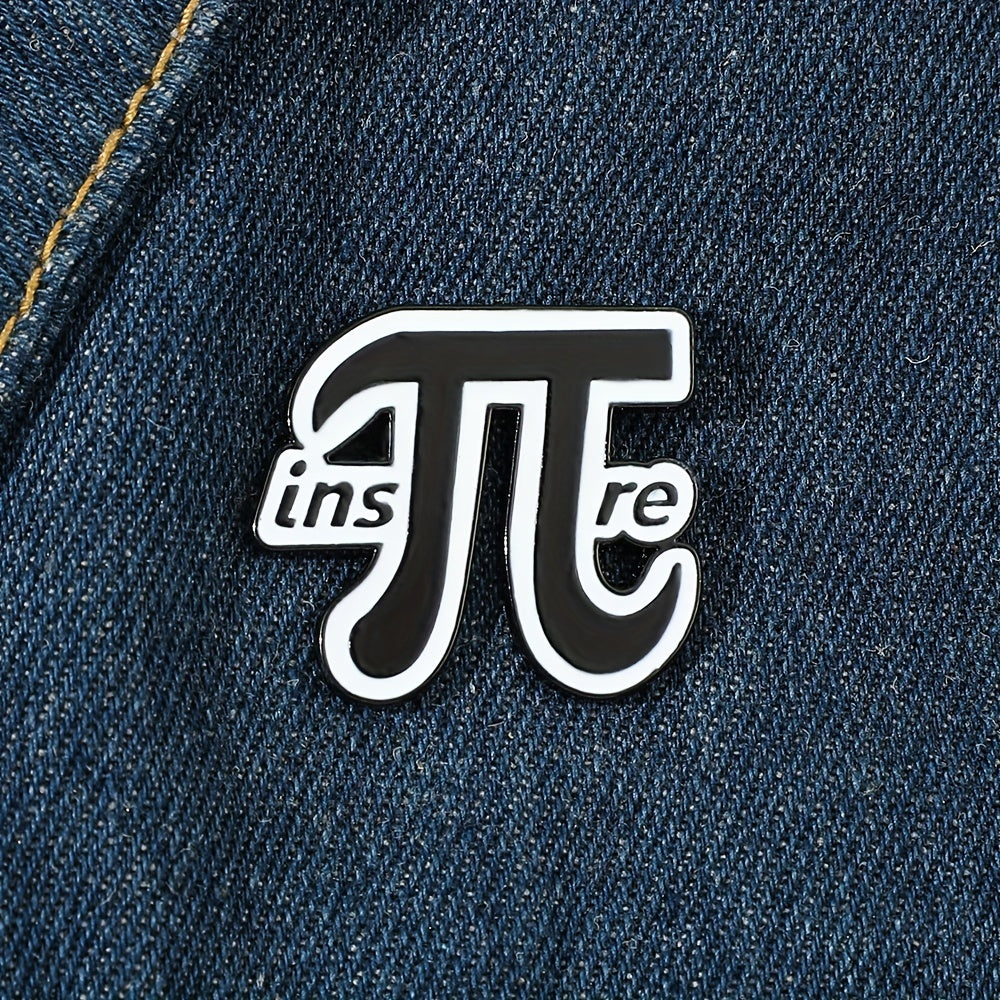 Creative Letter Metal Enamel Brooch Pin For Boys Men