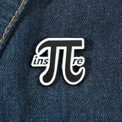 Creative Letter Metal Enamel Brooch Pin For Boys Men