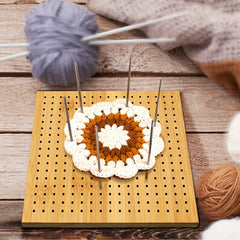 Crochet Blocking Board with Stainless Steel Stick Pins