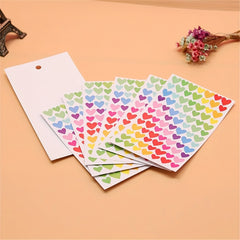 1512pcs Self Adhesive Stickers Arts Crafts Mixed Dots Hearts