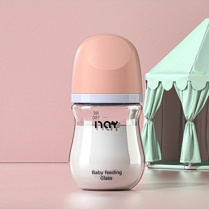 Durable Glass Baby Bottle for Newborns - Safe & Easy to Feed