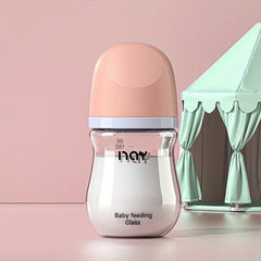 Durable Glass Baby Bottle for Newborns - Safe & Easy to Feed