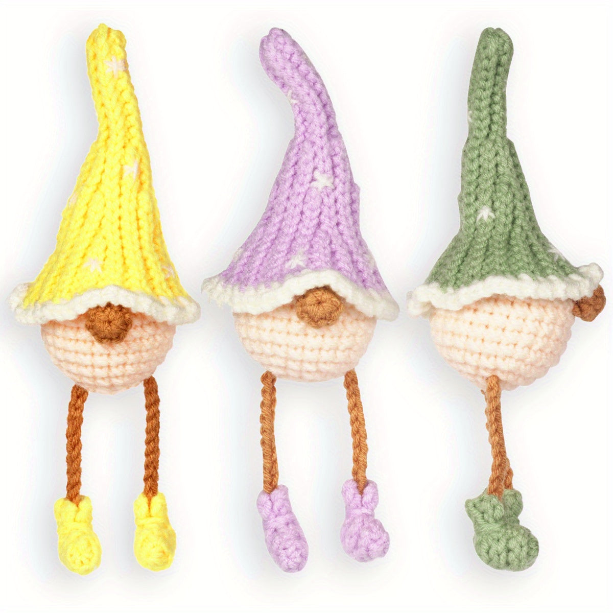 DIY Crochet Material Bag Hook Knitting Wool Doll Elf Christmas Fabric