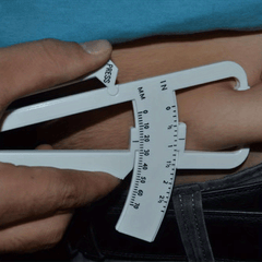 Plastic Body Fat Caliper Dual Scale 0-70mm Fat Clamp