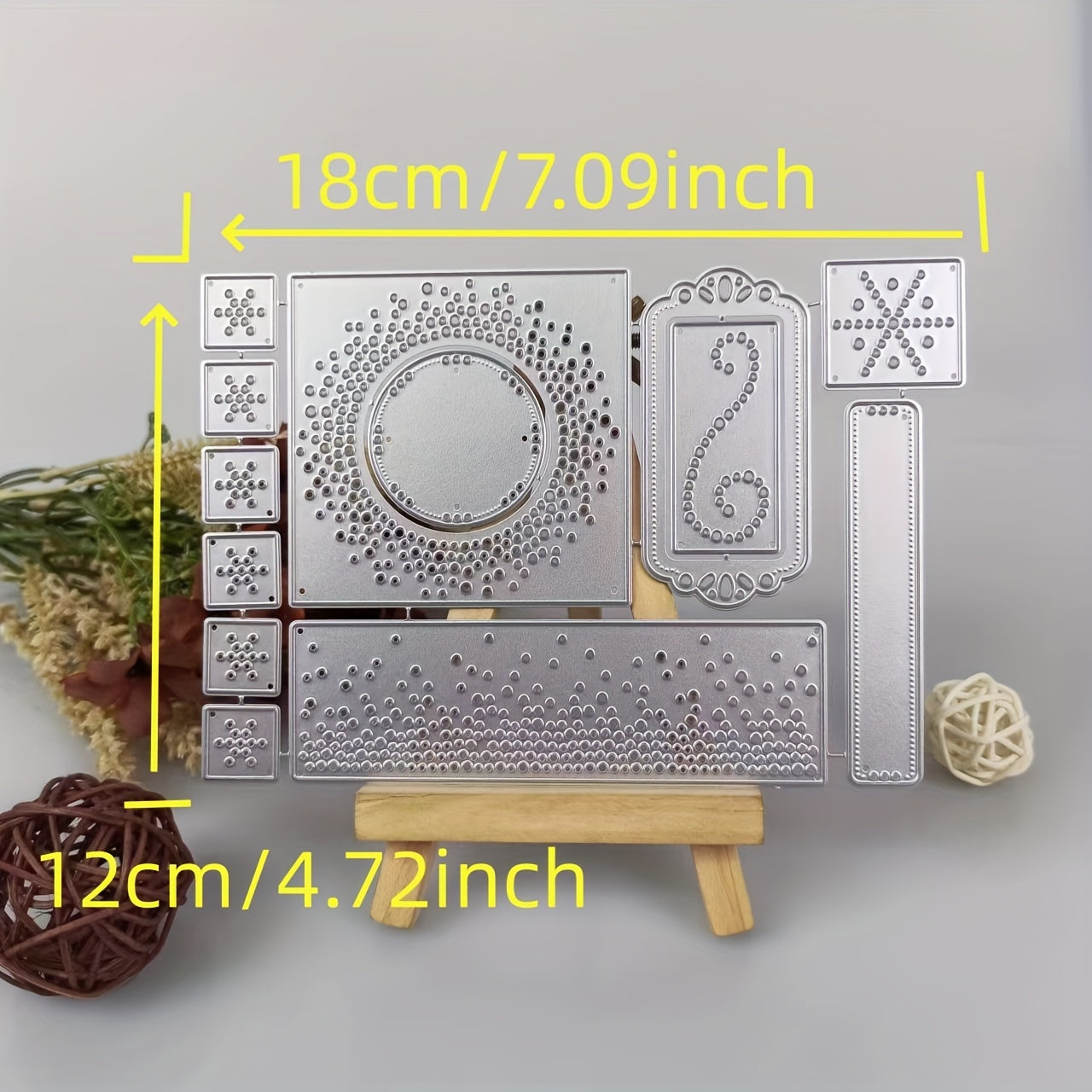 Christmas Stamps & Dies Set for Card Making