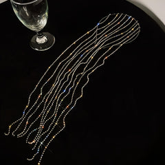 Rhinestone Tassel Headband Glitter Hair Accessory