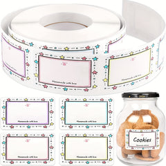250pcs Food Storage Date Labels Blank Writable Kitchen Classification Label