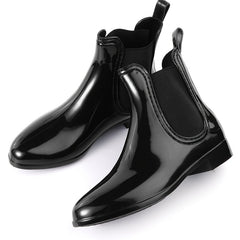Waterproof Non Slip Chunky Heel Chelsea Shoes for Women