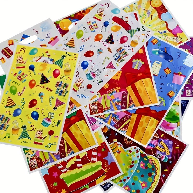 20pcs Happy Birthday Pearlescent Candy Bags