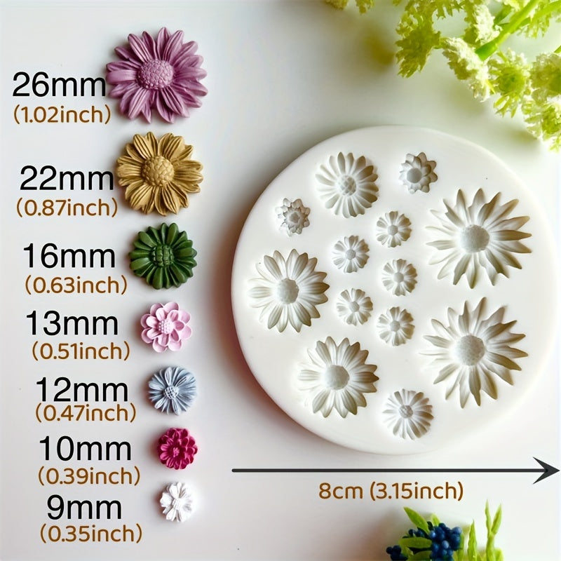 Silicone Flower Mould for DIY Earring Pendants
