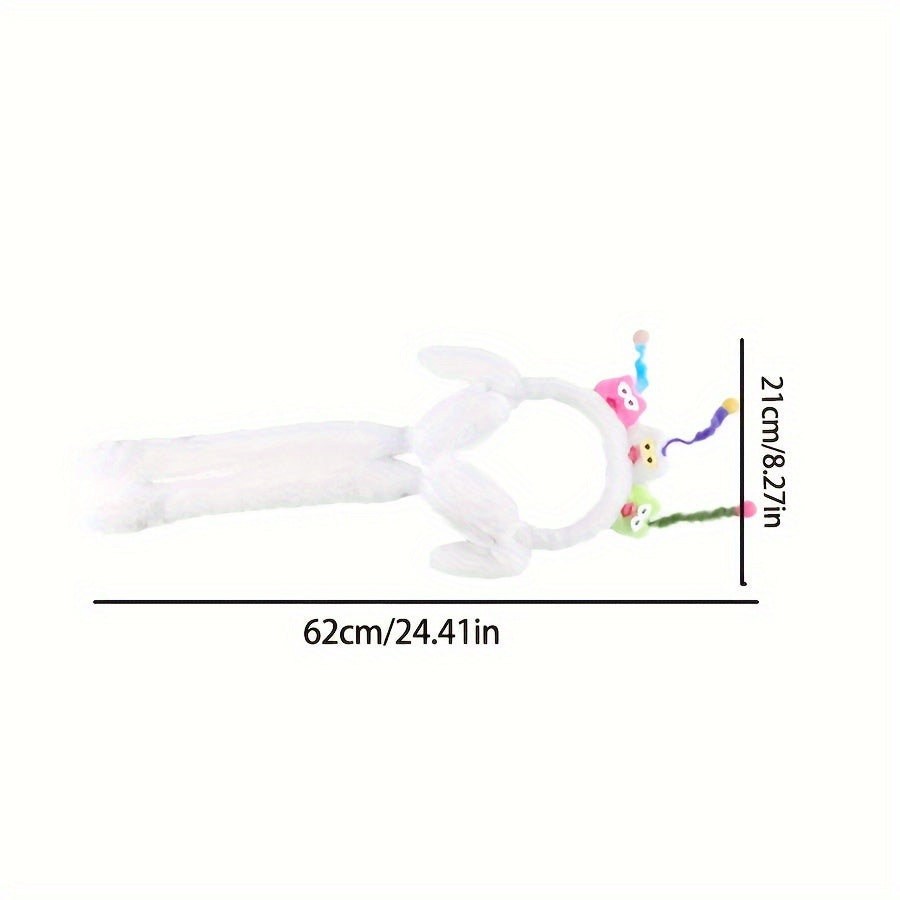 Quirky Plush Earmuffs with Movable Dolls for Couples