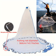 Hand Casting Fishing Net For Bait Fishing Sinking Net Rivers Freshwater