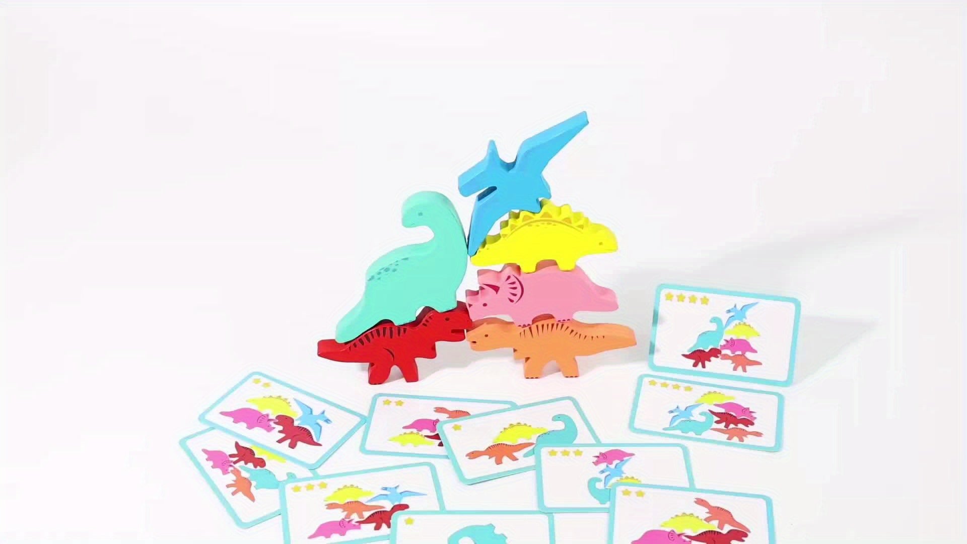 Dinosaur Animal Stack Height Toy Fun Balance Challenge Exercise