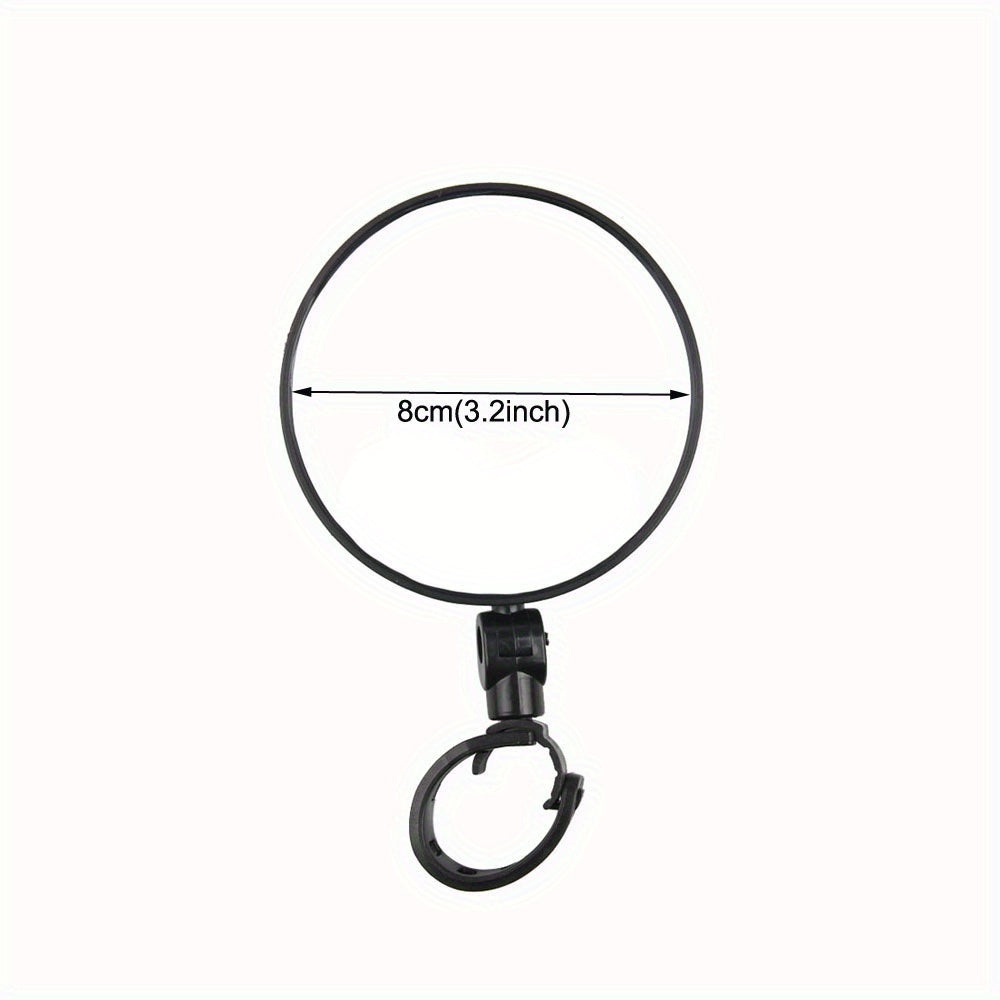 360 Degree Rotating Bike Mirror for Rear View Safety Universal Handlebar Mount