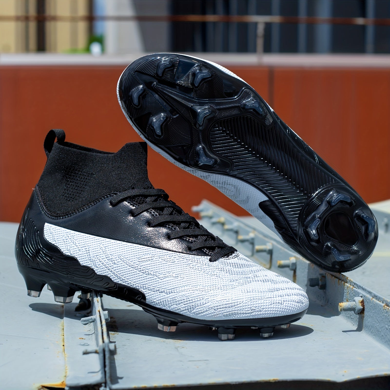 Men's AG Cleat Football Boots Anti skid Lace Up Soccer Cleats
