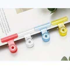 4pcs Mixed 30mm Spring Clip Assortment Storage Plastic Clip Office Learning