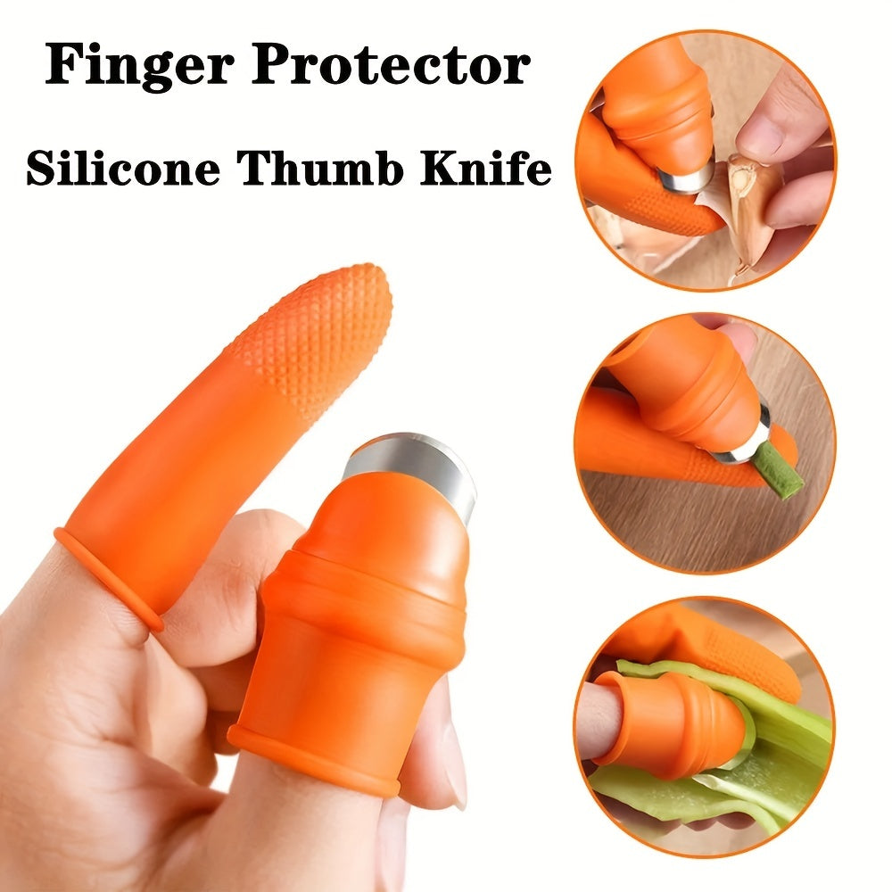 Silicone Finger Protector Set for Cutting Vegetables and More